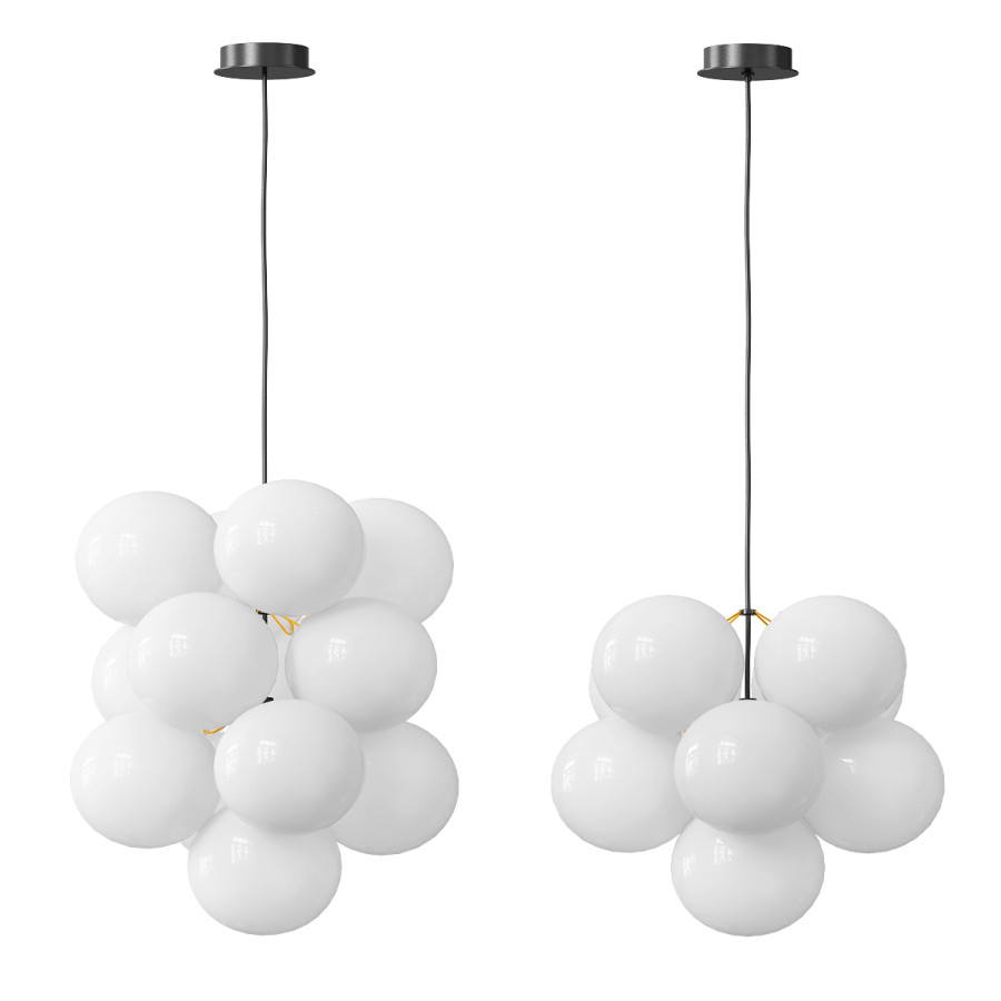 Small Frosted Bubble Pendant Light