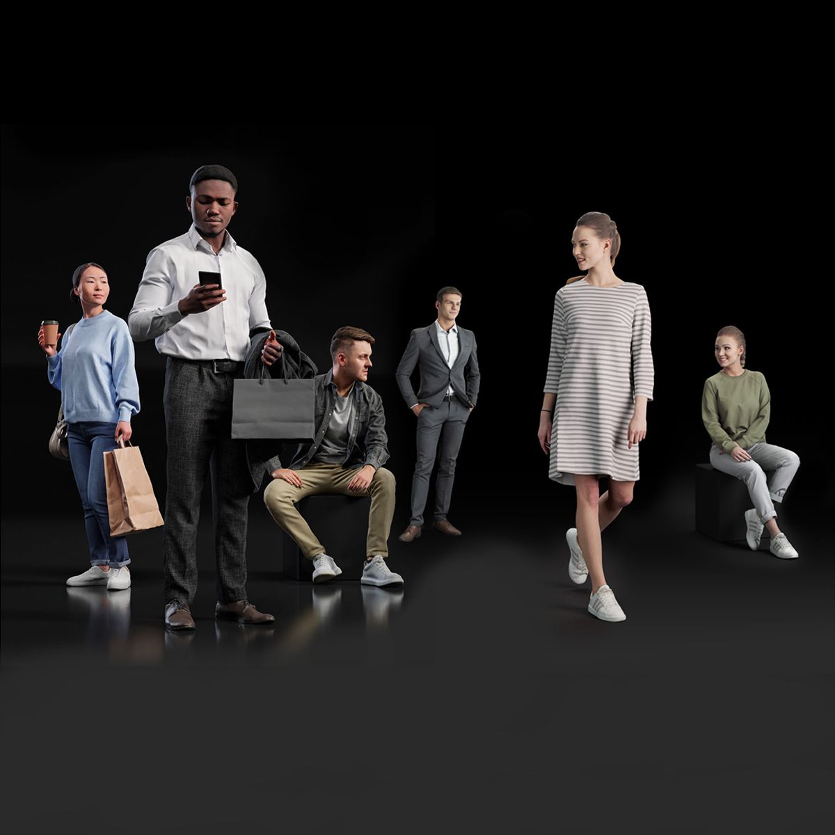 3d People BUSINESS & CASUAL