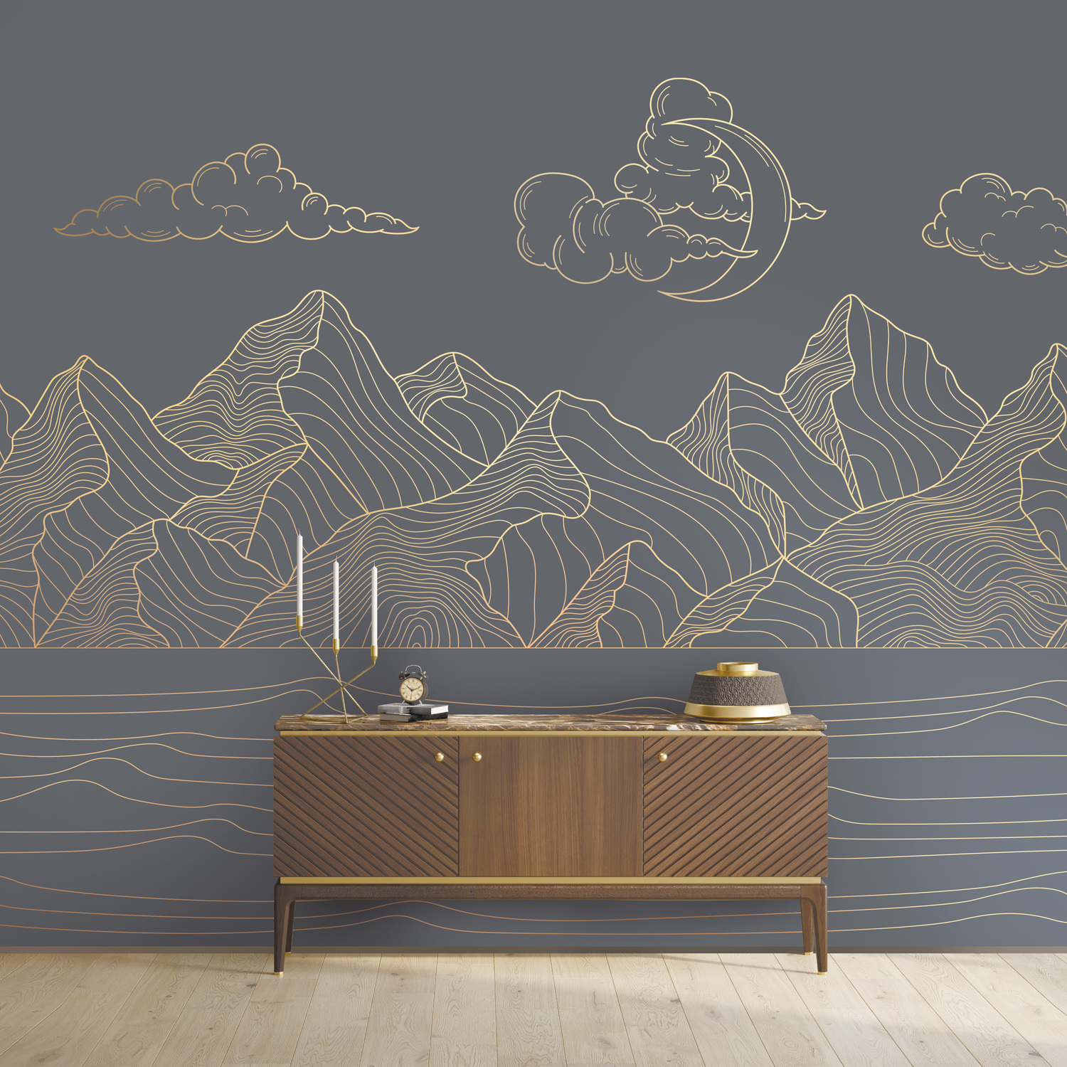 PINEGIN WALL & FRESCO | Панно Lines-PL026