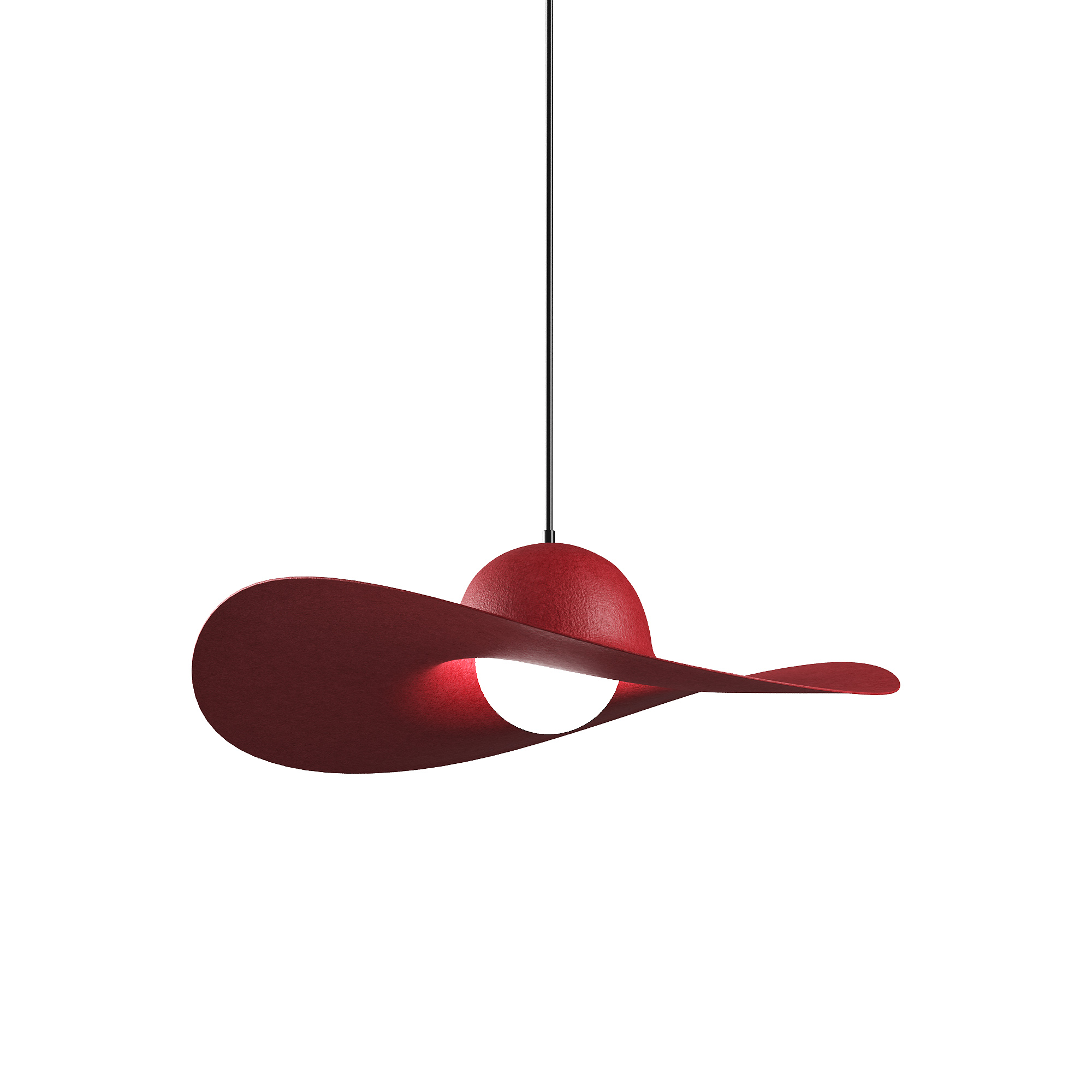 Акустический подвесной светильник D500хH160мм