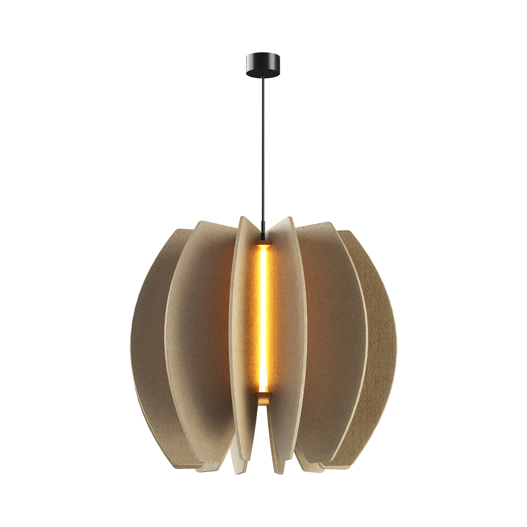 Акустический подвесной светильник D300хH260мм