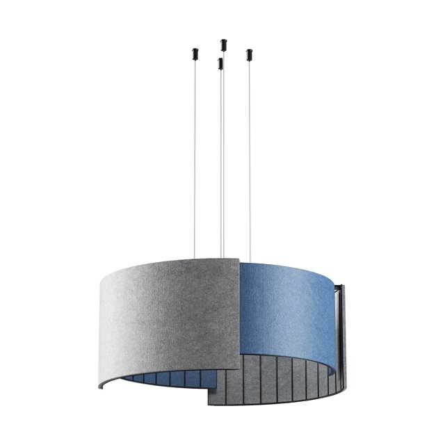 Акустический подвесной светильник 710х630х300мм