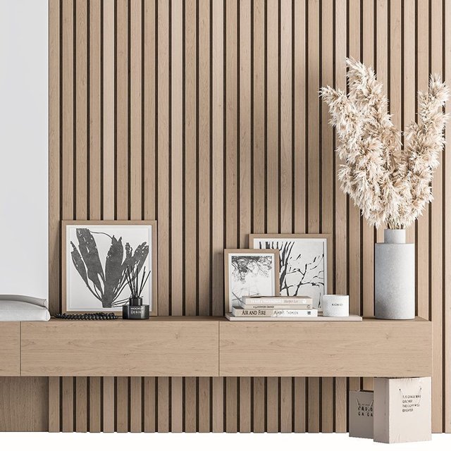 Hallway 09- Wood And White Set