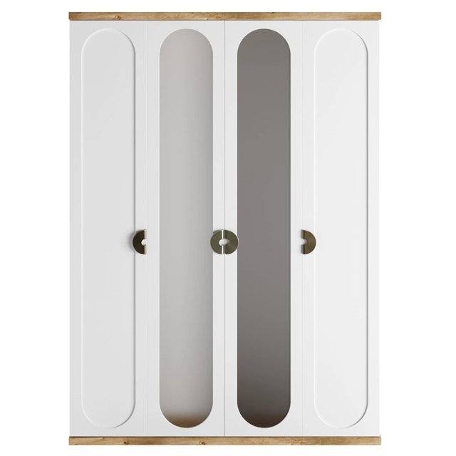 Arc White Wardrobe
