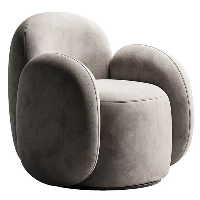 Swivel Chair Teop Bucle Beige