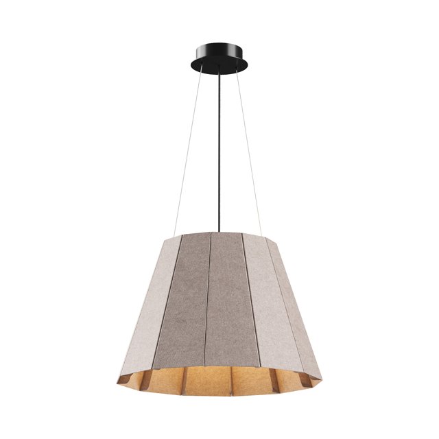 Акустический подвесной светильник Fold D400х280мм