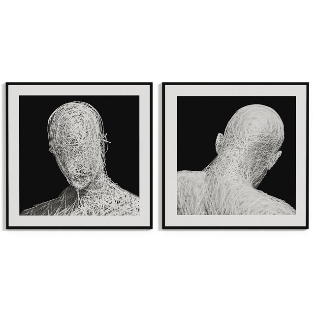 modern painting set of 2 Texture