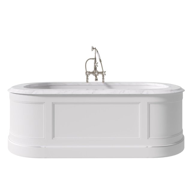 PORTMAN MARBLE TOP PAINTED BATH