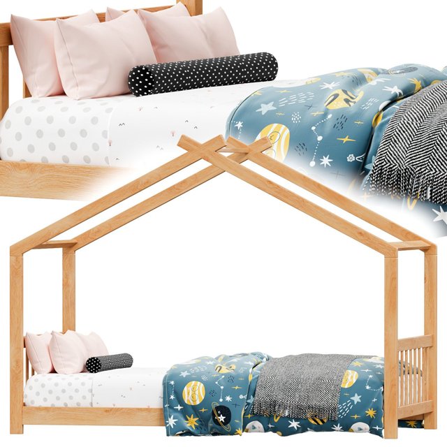 Clarkston Twin Solid Wood Canopy Bed